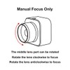MOKOSE 4K HD USB Webcam Manual Focus Wide Angle for