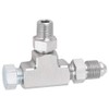 Qiilu Tee Adapter, 1/8" Npt Tee Fitting 3 Way 1/8"