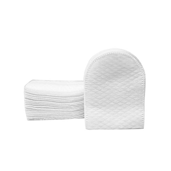 HEALLILY Almohadillas redondas de algodón de alta calidad para eliminar el maquillaje en forma de U con caja de almacenamiento para el cuidado de la cara, 240 unidades