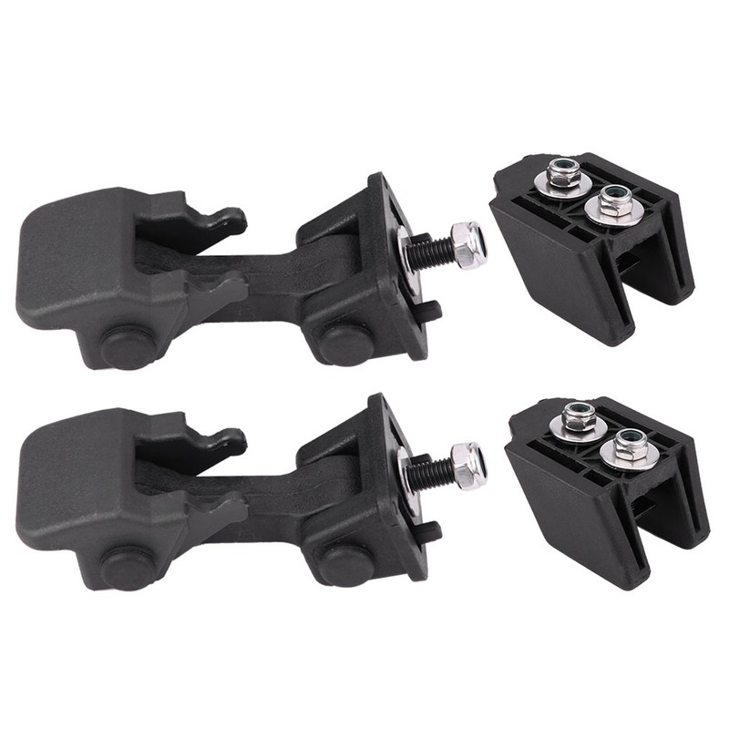 Pair Front Hood Latch Safety Catch & Bracket for Jeep