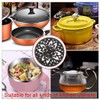 RESFNSE Round Cast Iron Trivet 6.7Inch Iron Heat-Insulation Trivet Non-Slip