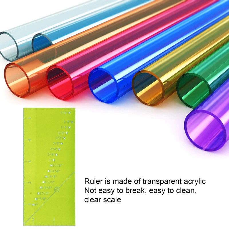 Magnetic Seam Guide Set Resistance Ruler Perforated Seam Measurement Quilting