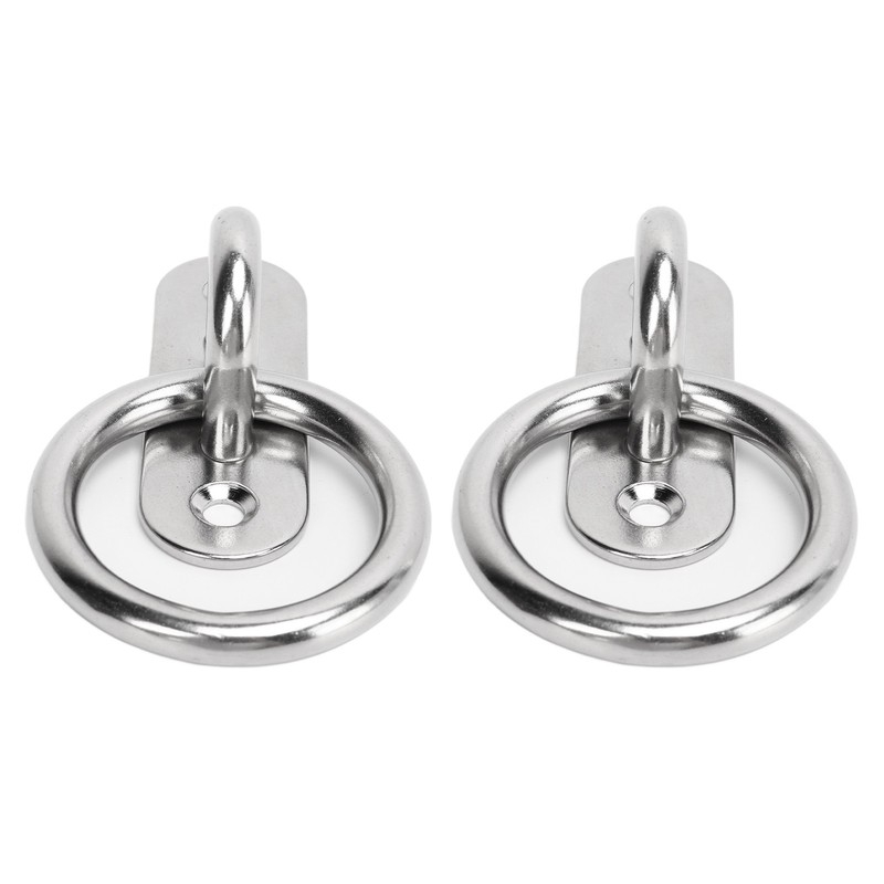 2pcs Stainless Steel Pad Eye Plate High Strength Highly Polished