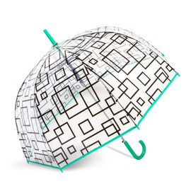 ShedRain Bubble Umbrella – See Through, Rain & Windproof Umbrella - Perfect for Weddings, Prom, Outdoor Events - Automatic Open (Cubic)