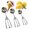 3 Pcs Cookie Scoop Set,Ice Cream Scoops Stainless Steel Cookie