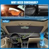XCBYT Sun Protection Car Windscreen for Skoda Superb 2016-2024, Thickened