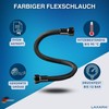 LAXARA DVGW Premium Coloured Flex Hose Black and White 3/8