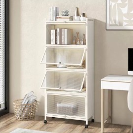 Costway 5 Tier Rolling Microwave Kitchen Freestanding Storage Rack w/4 Universal Casters