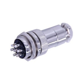 Elecbee GX20 7 Pin Connector Thread Metal Aviation Cable Connector GX20 Aviation Plug Set Male and Female Round Connector