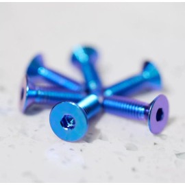 Unbranded Titanium Hex Countersunk Screws M5 Anodized Blue Purp Steering wheel dress Up
