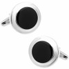 カフス専門店 CUFF クラシック ブラック ラウンド カフス カフスボタン n00270