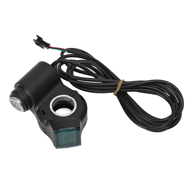 Electric Bike Throttle Grip Kit Speed Handlebars with Blue Font