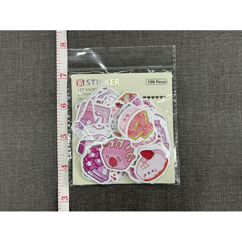 100pcs Cute Small Stickers Set Kawaii,Cardstock Stickers Decorative Masking Stickers