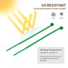 Green Zip Ties 4 Inch 18 Lbs Tensile Strength Self