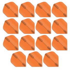 RED DRAGON Hardcore XT Orange Extra Thick Standard Dart Flights - 5 Sets Per Pack (15 Dart Flights Total)