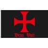 Templar Deus Vult Flag 3x5ft Medieval Crusader Knight Banner 100%