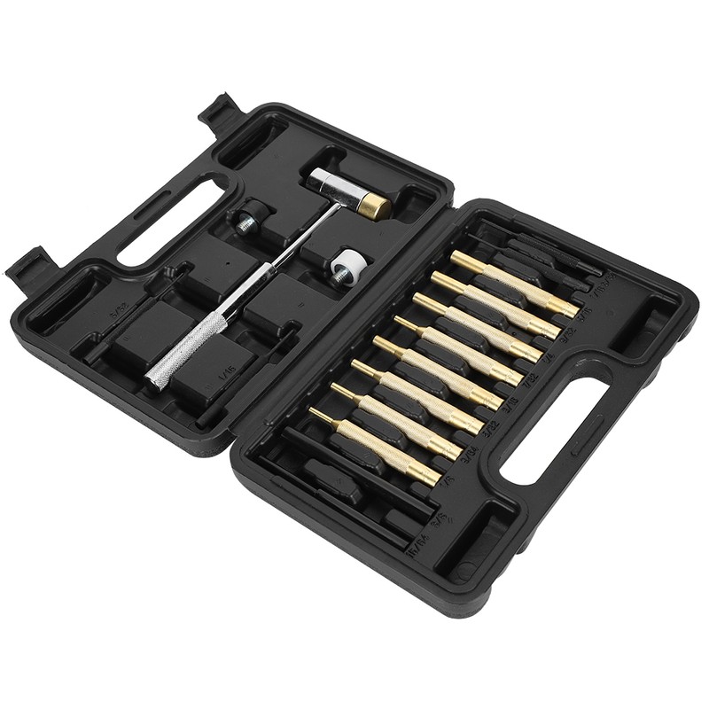 17Pcs Punch Set Mechanical Installation Round Punches Maintenance Tool Kit