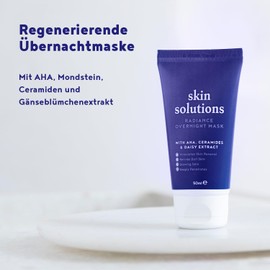 Night Face Mask - Moisturising Mask, Regenerates Skin Overnight with AHAs, Ceramides and Daisy Extract for Renewed Beauty - Alpha Foods