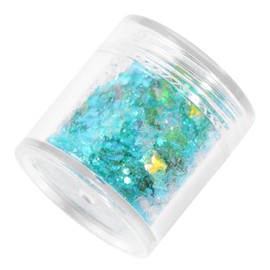 TEHAUX 2pcs Crystal Sequins for Nail Art and Makeup Light Green Glitter Filler for Creative Crafts and Eye Makeup Non-Fading Mixed Decoration Material