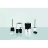 Spirella Crystal Black Soap Dispenser, H: 17cm x W: 8.5cm