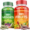 Fruits and Veggies Supplement, Natural Fruit and Vegetable Vitamins Soy