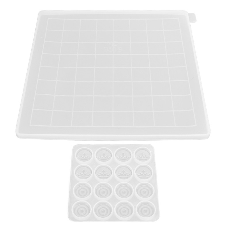 2Pcs Chess Molds Transparent DIY Epoxy Resin Drop Glue Silicone