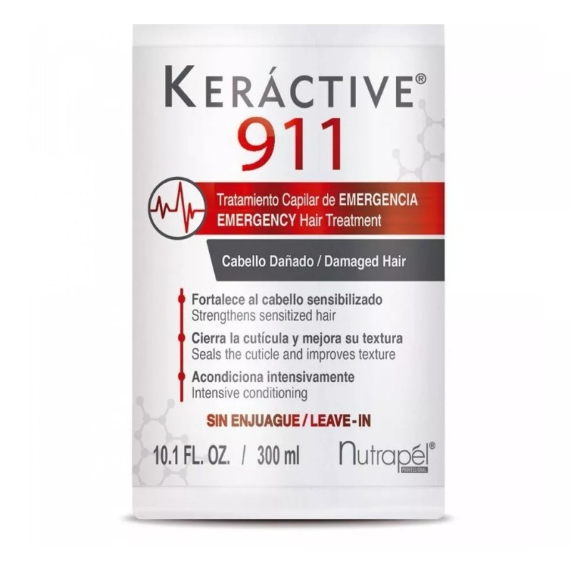 Nutrapel Tratamiento 911 Regenerador Instantáneo Keractive De 300 Ml