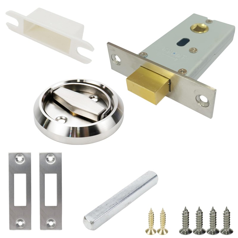 FarBoat 1 Set Recessed Flush Lock for Cabinet 201 Stainless