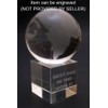 Amlong Crystal World Globe (2.2" Diameter) On Crystal Display Stand