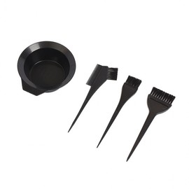 Beauty Magic Hair Dyeing Tool 4-Piece Set: Dye Bowl, Brush, Comb Comb 2ea