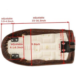 JMTBNO Motorcycle Flat Brat&Hump Saddle Seat Vintage For Honda Suzuki Yamaha Cafe Racer