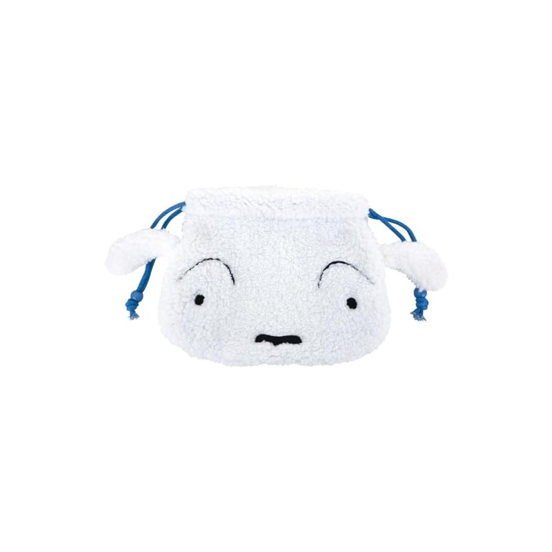 Tees Factory Crayon Shin-chan Plush Drawstring Shiro KS-5530218SI