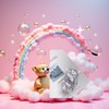 Clear Cute Bear Mobile Phone Finger Holder Mobile Phone Cartoon
