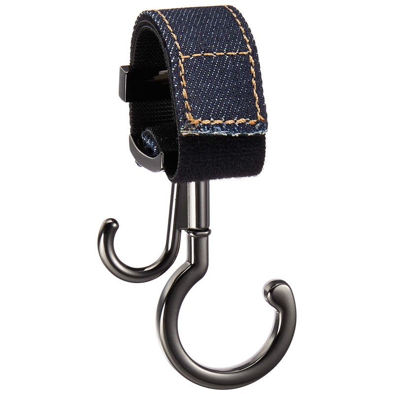 e.x.p.japon E-bgh03bkS Baggy Hook, BK-Denim, 360° Rotation, Double Hook, Stroller