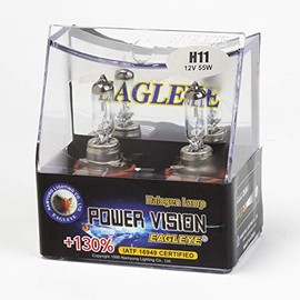 Eagleye Power Vision H11 12V 55W Halogen Headlight bulbs (Pack of 2)