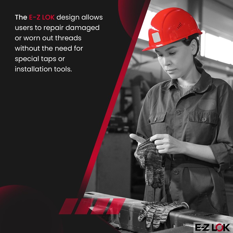 E-Z LOK Knife Threaded Insert for Hard-Wood, Brass Thread Inserts