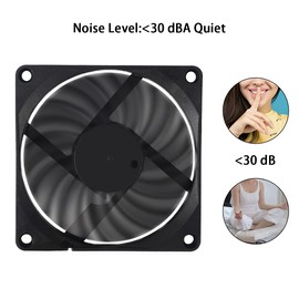 4pcs 80 x 80 x 15 mm Fan 12 V 2 Pin DC 8015 Brushless Case Fan for Cooling PC Computer Case CPU Radiator Cooler Fan 2 Pin