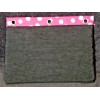 Unbranded Polka Dot Pencil Pouch Case 3 Compartment Ring Pen