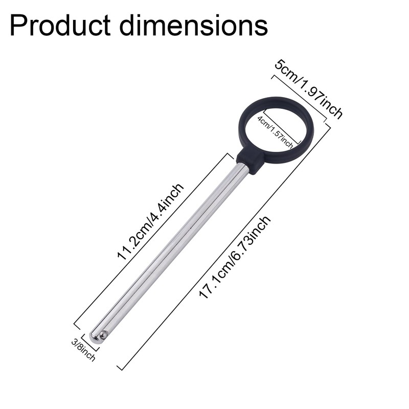 Ring Shaped Weight Stack Pin, 3/8 Inch Diameter Drop Set