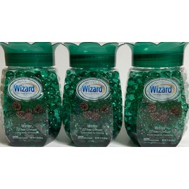 Wizard Crystal Beads Air Fresheners – 3 Pack (12 oz / 340 g Each) Long-lasting, winter pine forest scent. Perfect for home, office, or car. Decorative and effective.