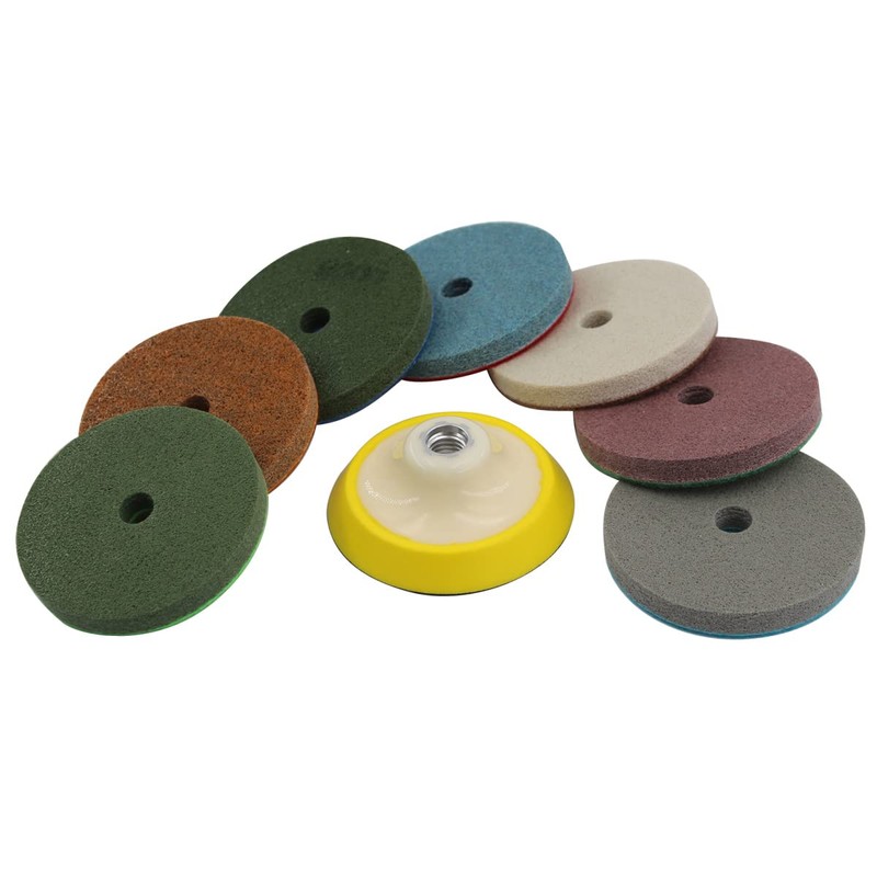 5" Diamond Sponge Fiber Polishing Pad 300-10000 Grit - Polishing