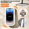 Waterproof Phone Holder for Shower, 360° Rotation Wall Mounted Shower