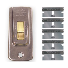 IVY Classic 11156 Razor Blade Scraper with 5 Blades, USA, Contains 1 Scraper + 1 Pack of 5 Blades