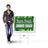 Farm Fresh Summer Squash Yard Sign 5 Pack of 18