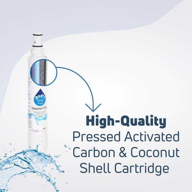 2-Pack Replacement for Whirlpool ET9FHTXMQ01 Refrigerator Water Filter - Compatible