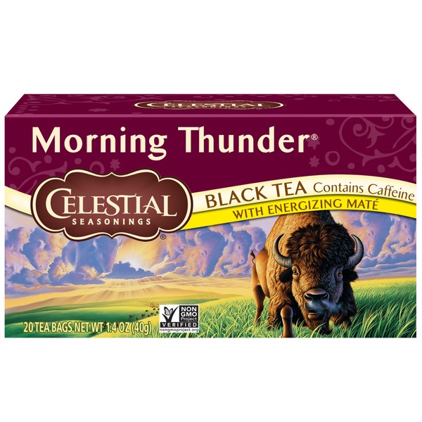 Celestial Seasonings Celestial Seasonings Black Tea, Morning Thunder, 20 Count