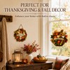 2-Piece Fall Door Decor Set, Welcome Wreath and Harvest Basket