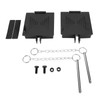 Square RV Bumper End Cap, Carbon Steel Prevents Hose Falling,