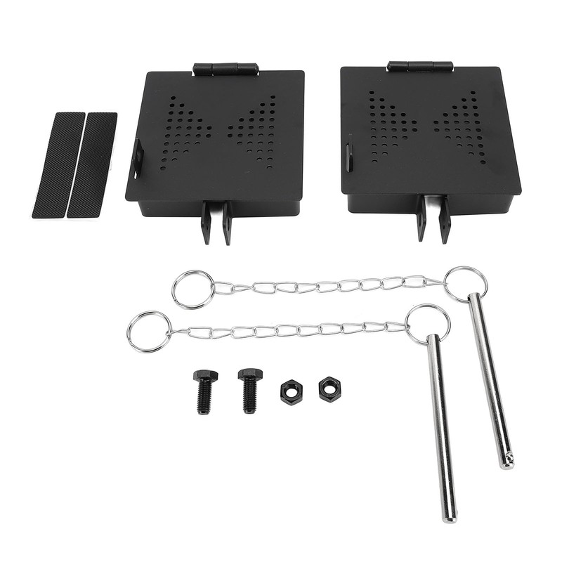 Square RV Bumper End Cap, Carbon Steel Prevents Hose Falling,