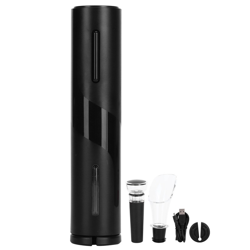USB 4in 1 Electric Wine Bottle Opener Corkscrew with Pourer
